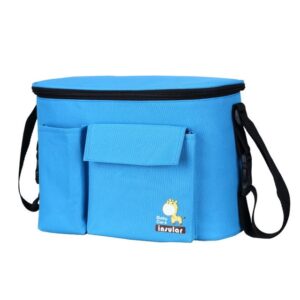 Bolso maternidad y neceser para cochecito con aislamiento térmico impermeable con compartimento para pañales y biberón - Imagen 4