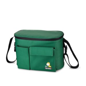 Bolso maternidad y neceser para cochecito con aislamiento térmico impermeable con compartimento para pañales y biberón - Imagen 5
