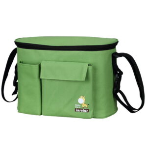 Bolso maternidad y neceser para cochecito con aislamiento térmico impermeable con compartimento para pañales y biberón - Imagen 8