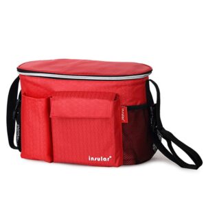 Bolso maternidad y neceser para cochecito con aislamiento térmico impermeable con compartimento para pañales y biberón - Imagen 11