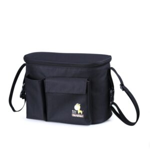 Bolso maternidad y neceser para cochecito con aislamiento térmico impermeable con compartimento para pañales y biberón - Imagen 2