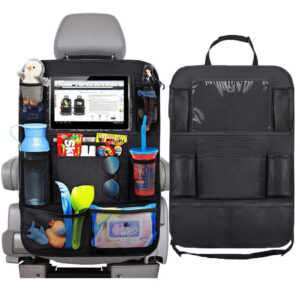 Organizador de asiento trasero de coche Universal bolsa de almacenamiento de varios bolsillos soporte para tableta