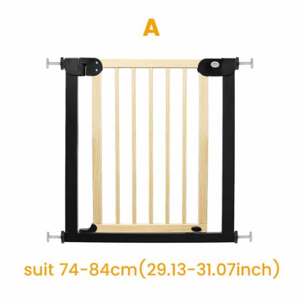 Puerta de seguridad para bebes color blanco y negro
