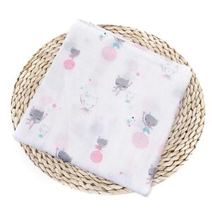 Muselina Blanca con dibujos de Frutas 100% algodón adecuado para dormir y proteger de 120 x 120 cm para bebes de 0 - 24 meses (varios diseños) - Imagen 8