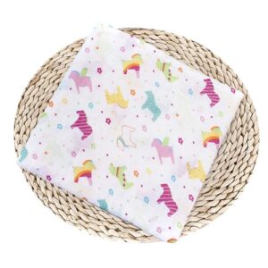 Muselina Blanca con dibujos de Frutas 100% algodón adecuado para dormir y proteger de 120 x 120 cm para bebes de 0 - 24 meses (varios diseños) - Imagen 18