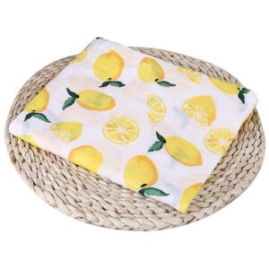 Muselina Blanca con dibujos de Frutas 100% algodón adecuado para dormir y proteger de 120 x 120 cm para bebes de 0 - 24 meses (varios diseños) - Imagen 24