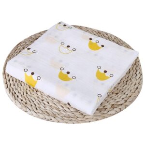 Muselina Blanca con dibujos de Frutas 100% algodón adecuado para dormir y proteger de 120 x 120 cm para bebes de 0 - 24 meses (varios diseños) - Imagen 26