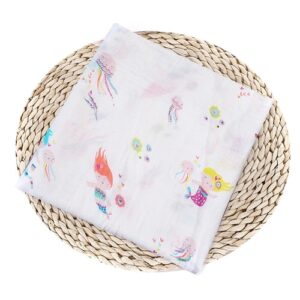 Muselina Blanca con dibujos de Frutas 100% algodón adecuado para dormir y proteger de 120 x 120 cm para bebes de 0 - 24 meses (varios diseños) - Imagen 9
