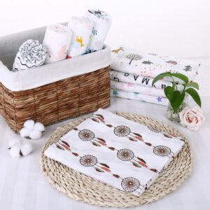 Muselina Blanca con dibujos de Frutas 100% algodón adecuado para dormir y proteger de 120 x 120 cm para bebes de 0 - 24 meses (varios diseños) - Imagen 5