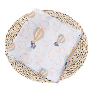 Muselina Blanca con dibujos de Frutas 100% algodón adecuado para dormir y proteger de 120 x 120 cm para bebes de 0 - 24 meses (varios diseños) - Imagen 11