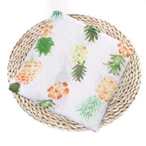 Muselina Blanca con dibujos de Frutas 100% algodón adecuado para dormir y proteger de 120 x 120 cm para bebes de 0 - 24 meses (varios diseños) - Imagen 14
