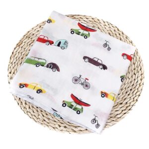 Muselina Blanca con dibujos de Frutas 100% algodón adecuado para dormir y proteger de 120 x 120 cm para bebes de 0 - 24 meses (varios diseños) - Imagen 16