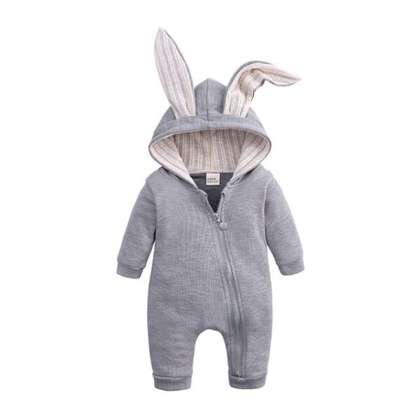 Sobrepijama conejo gris para bebe