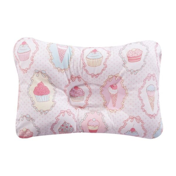 Almohada recién nacidos color rosa cup cakes