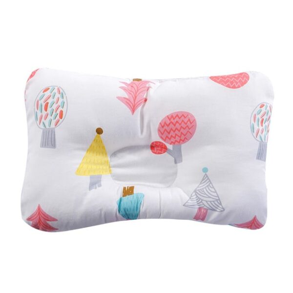 Almohada cojín lactancia para recién nacidos color blanco árboles