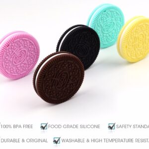 Mordedor bebe de silicona en forma de galleta (Varios colores) - Imagen 11