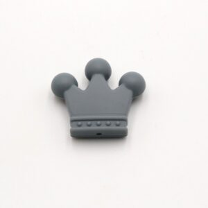 Mordedor de silicona para bebe para masticar en forma de corona de reyes (Varios colores disponibles) - Imagen 3