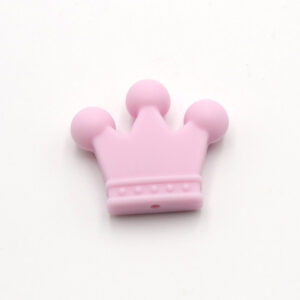 Mordedor de silicona para bebe para masticar en forma de corona de reyes (Varios colores disponibles) - Imagen 8