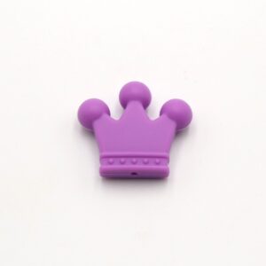 Mordedor de silicona para bebe para masticar en forma de corona de reyes (Varios colores disponibles) - Imagen 9