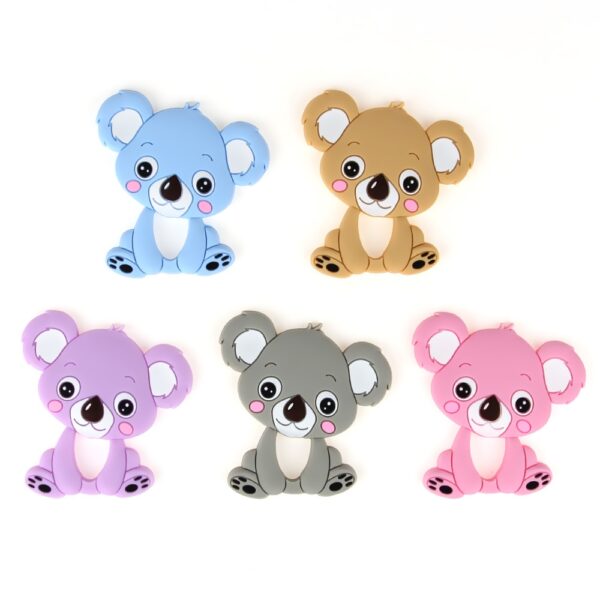 Mordedores para bebe en forma de oso koala de silicona (Varios colores disponibles)