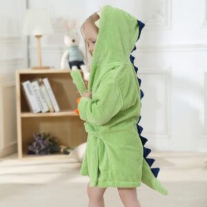 albornoz para bebe de dinosaurio