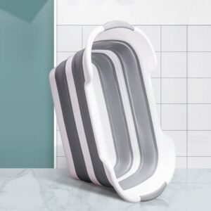 Bañera de bebé de silicona antideslizante - Imagen 4