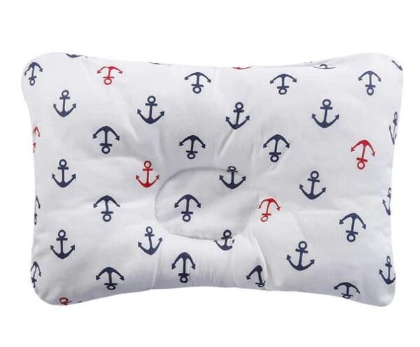 Almohada recién nacidos color blanco marinero