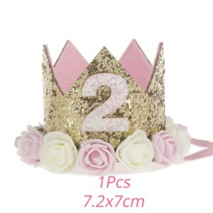 Corona de cumpleaños con flores - Imagen 4