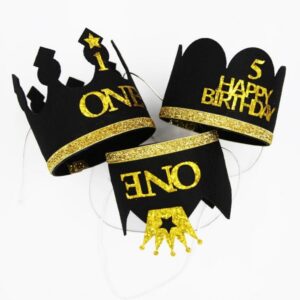 Corona de cumpleaños de tela - Imagen 2