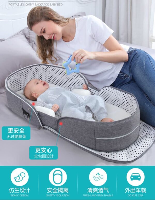 Nido plegable con mosquitera