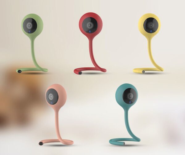 Vigilabebes en forma de serpiente con Cámara WiFi de seguridad con intercomunicador de 2 vías y visión nocturna con control de temperatura (varios colores)