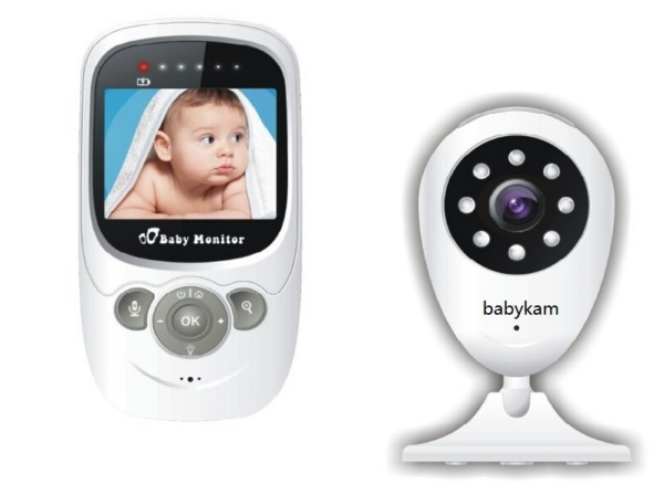 Vigilabebes Nanny LCD 2,4 pulgadas con visión nocturna y sensor de temperatura